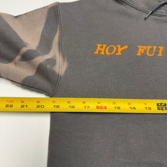 Hoy Fui A Terapia Tour Hoodie Sweatshirt Adult Small 19x23.5 Gray Band - Picture 14 of 15